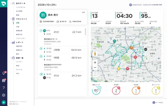 運転日報・月報